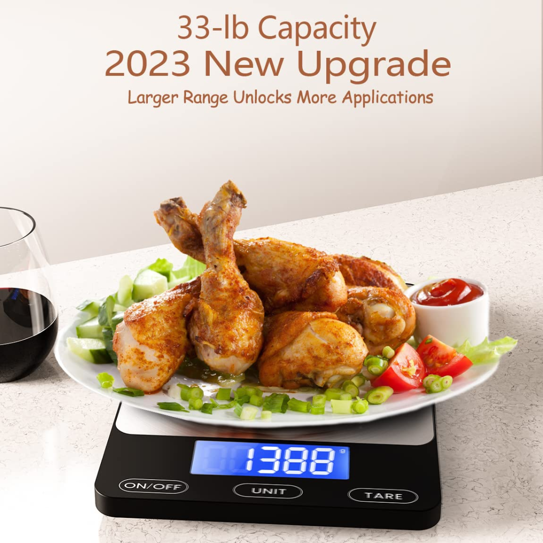 Digital Kitchen Scale | High Sensitivity Sensors for Accurate Measurements | Sleek Stainless Steel Design for Effortless Cooking 5