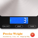 Digital Kitchen Scale | High Sensitivity Sensors for Accurate Measurements | Sleek Stainless Steel Design for Effortless Cooking 6