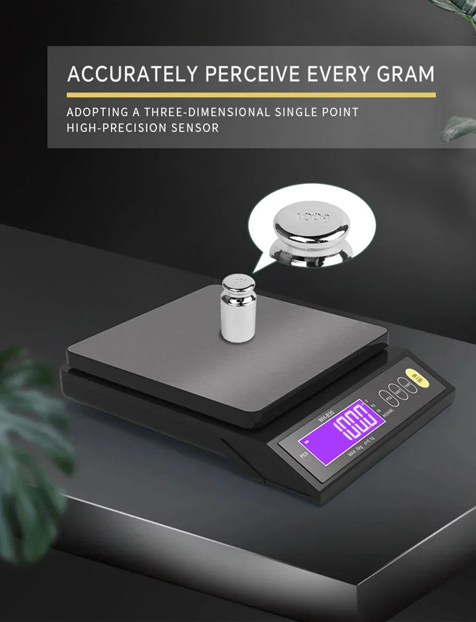 Digital Kitchen Scale | Waterproof Stainless Steel Tool with LCD Display | Precision Weighing for Cooking and Baking 8