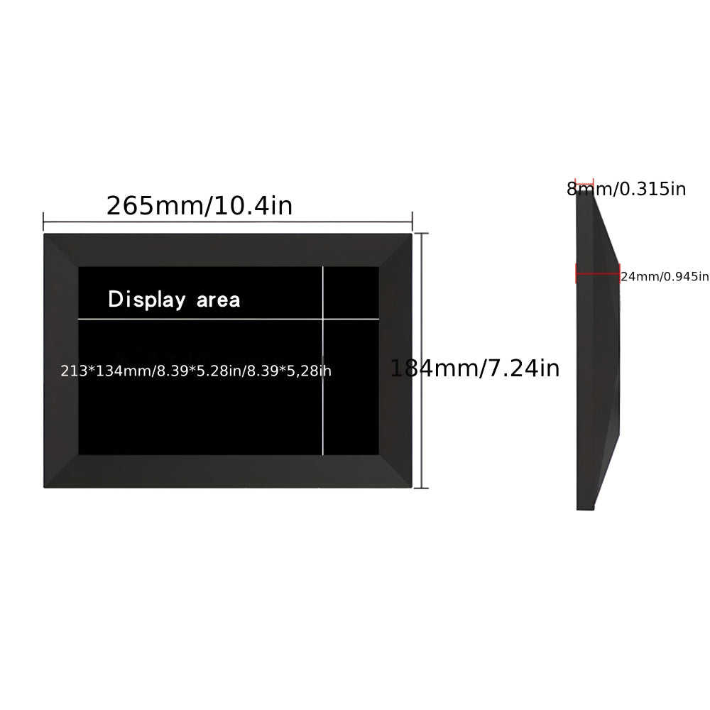 Digital Photo Frame | WiFi Touchscreen HD Display with Slideshow Mode | Instant Photo Sharing for Home Decor 5