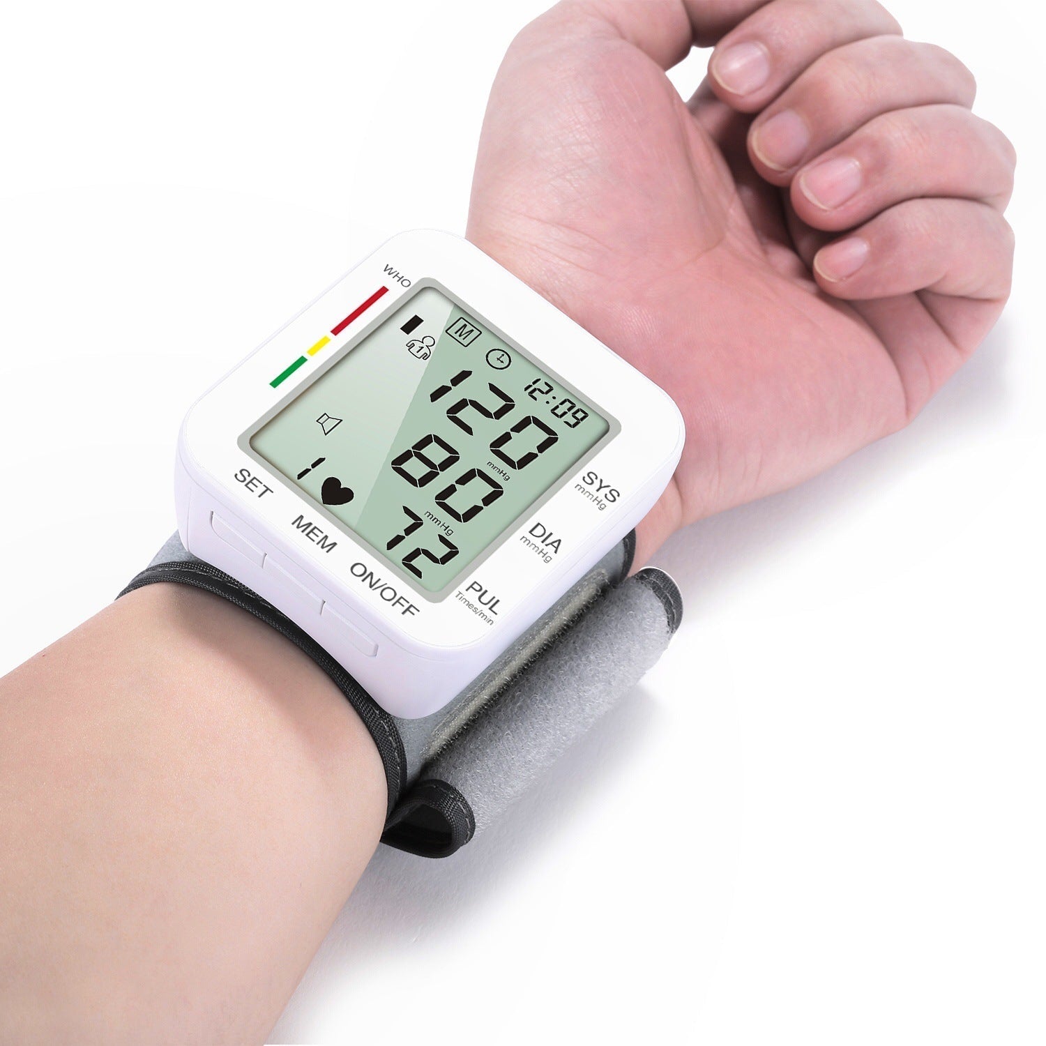 Digital Wrist Blood Pressure Monitor with Voice Function | Dual User Memory for Easy Health Tracking 0
