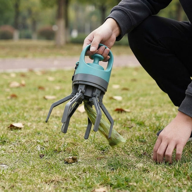 Dog Pooper Scooper with Bag Dispenser, Claw Pooper Scooper for Walks and Yard, Hands Free Dog Poop Scooper