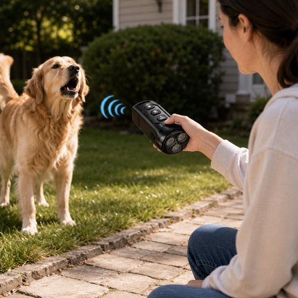Dog Training Tool, Rechargeable Handheld Ultrasonic Dog Trainer to Stop Dog Barking and Jumping, Anti Barking Device