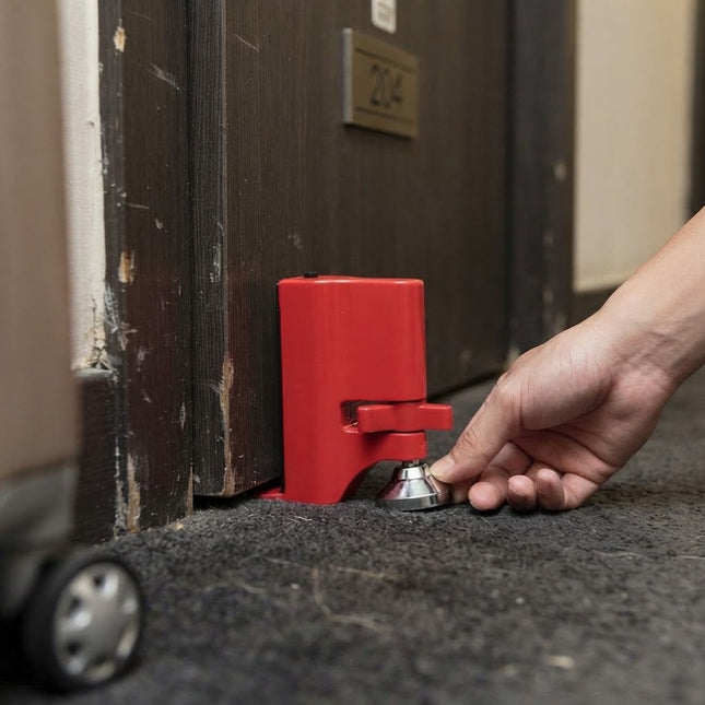 Door Stopper Alarm, Security Door Stopper for Travel, Portable Door Alarm for Hotel, Home Security Device