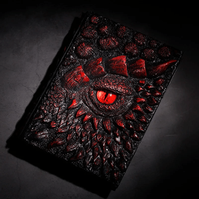 Dragon Eye Journal | Handmade 3D Embossed Notebook with Durable Resin Cover | Unique Gift for Writers 0