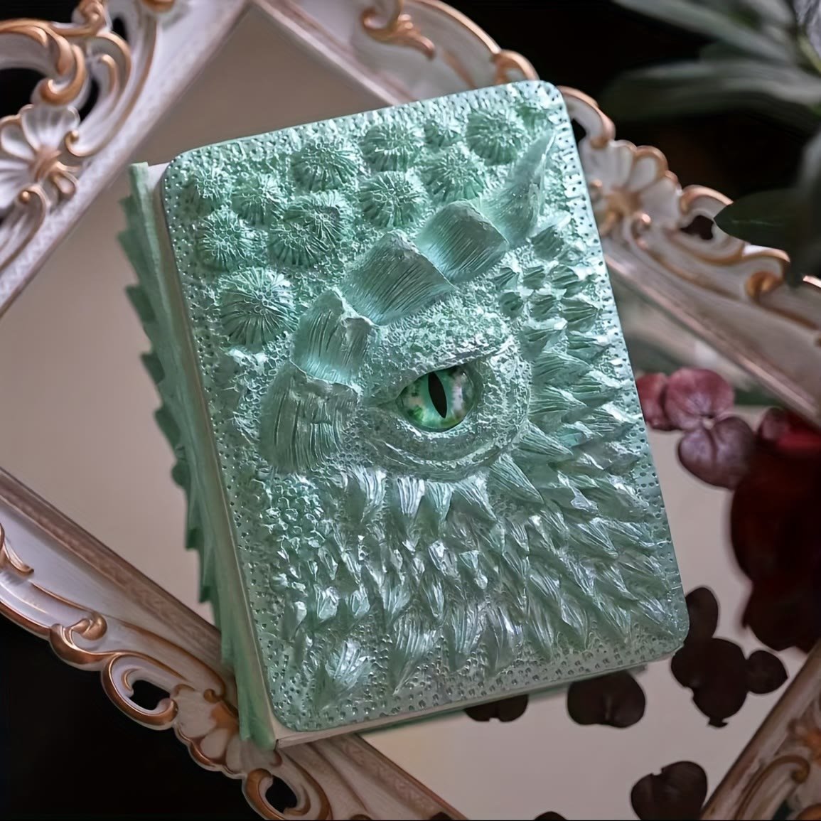 Dragon Eye Journal | Handmade 3D Embossed Notebook with Durable Resin Cover | Unique Gift for Writers 10