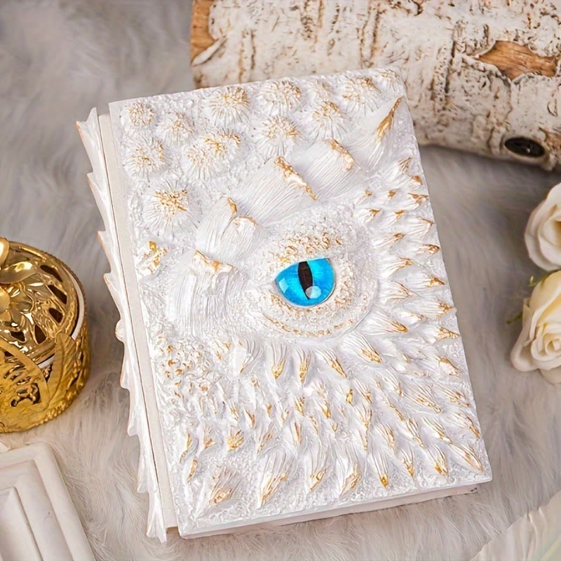 Dragon Eye Journal | Handmade 3D Embossed Notebook with Durable Resin Cover | Unique Gift for Writers 5