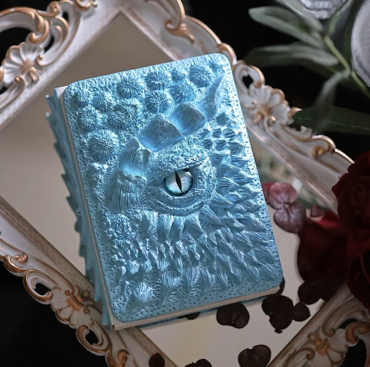 Dragon Eye Journal | Handmade 3D Embossed Notebook with Durable Resin Cover | Unique Gift for Writers 8