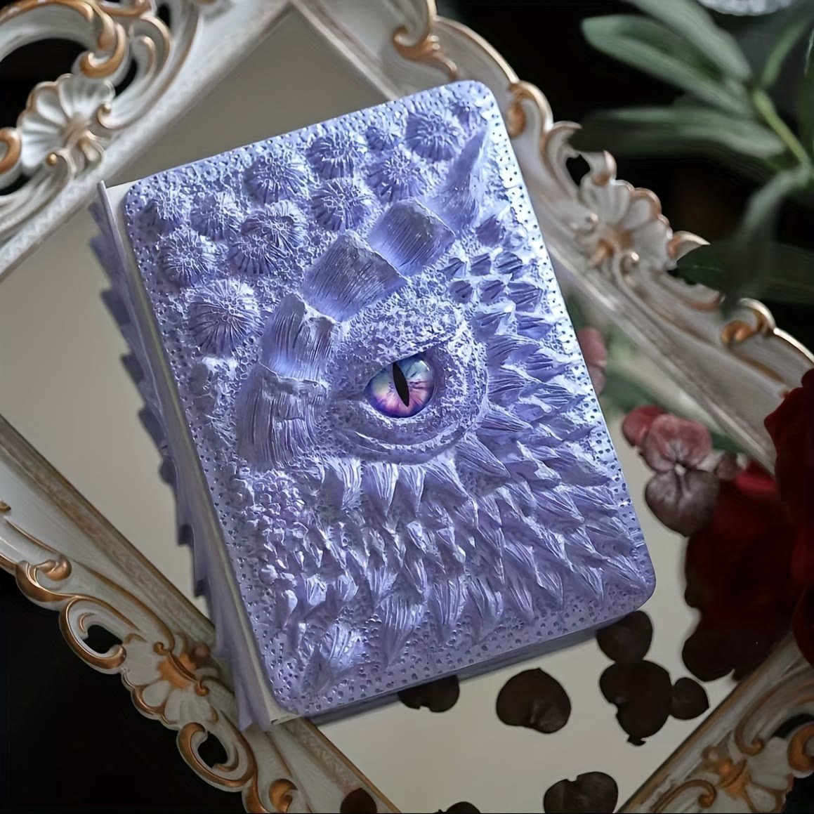 Dragon Eye Journal | Handmade 3D Embossed Notebook with Durable Resin Cover | Unique Gift for Writers 9