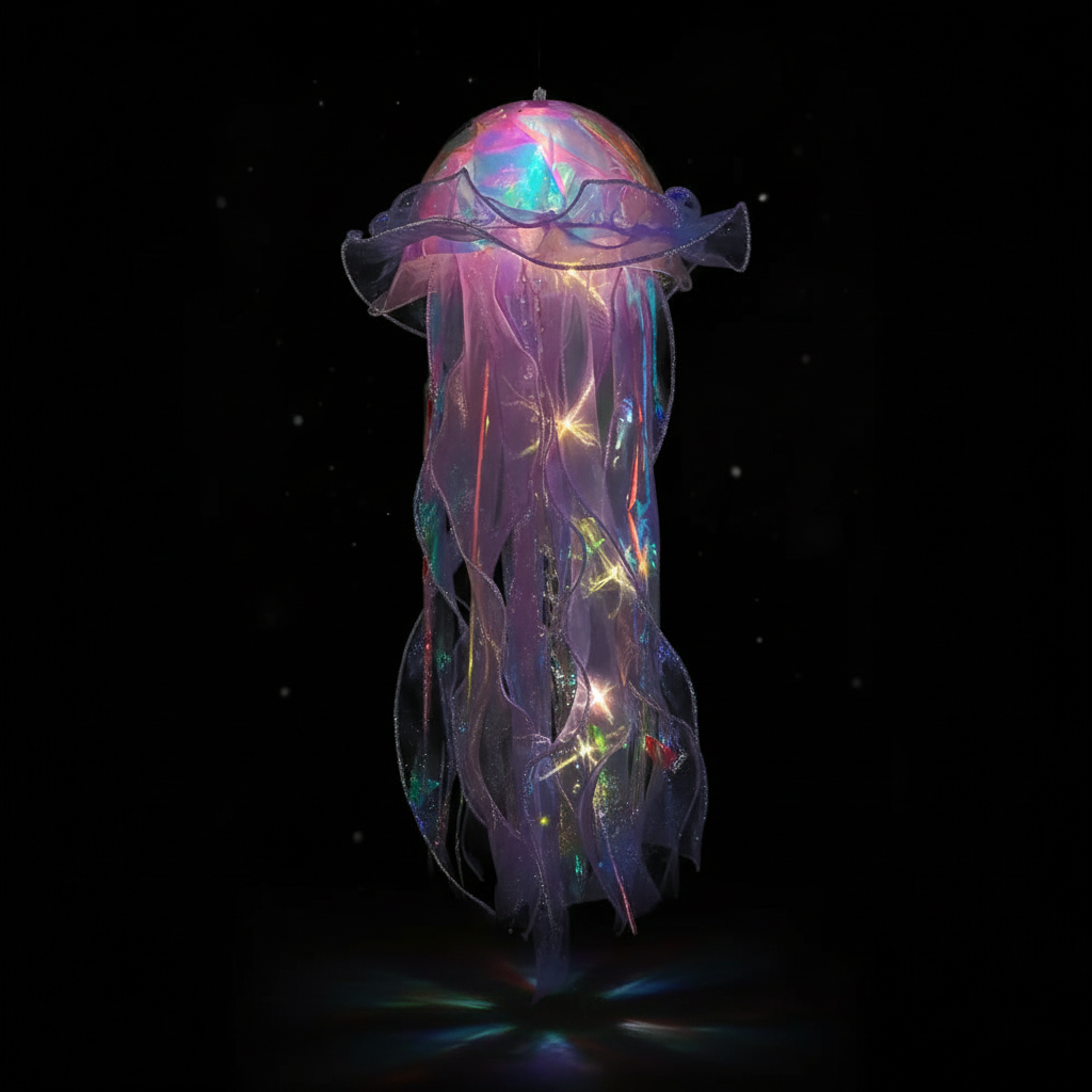 Dreamjelly | Hanging Jellyfish Lamp with Soft Colored Light | Imaginative Night Light for Kids 0