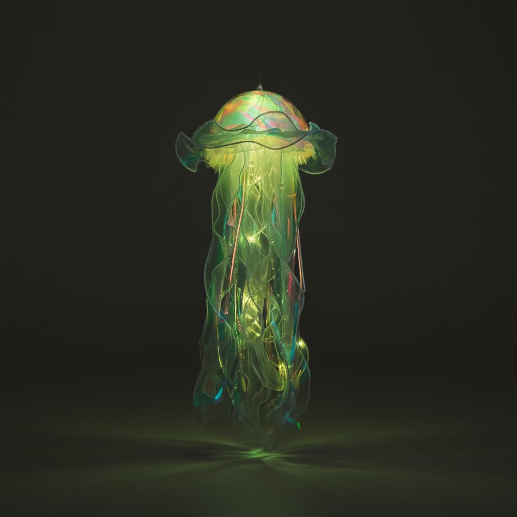Dreamjelly | Hanging Jellyfish Lamp with Soft Colored Light | Imaginative Night Light for Kids 7