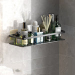 Drill-Free Bathroom Shelves | Strong Adhesive Storage Solution for Space-Saving Organization 0