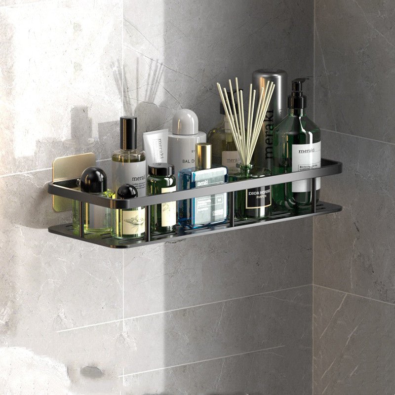 Drill-Free Bathroom Shelves | Strong Adhesive Storage Solution for Space-Saving Organization 0