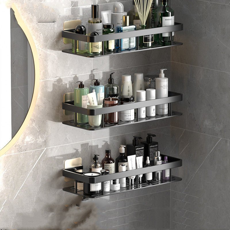 Drill-Free Bathroom Shelves | Strong Adhesive Storage Solution for Space-Saving Organization 4
