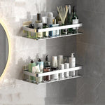 Drill-Free Bathroom Shelves | Strong Adhesive Storage Solution for Space-Saving Organization 6