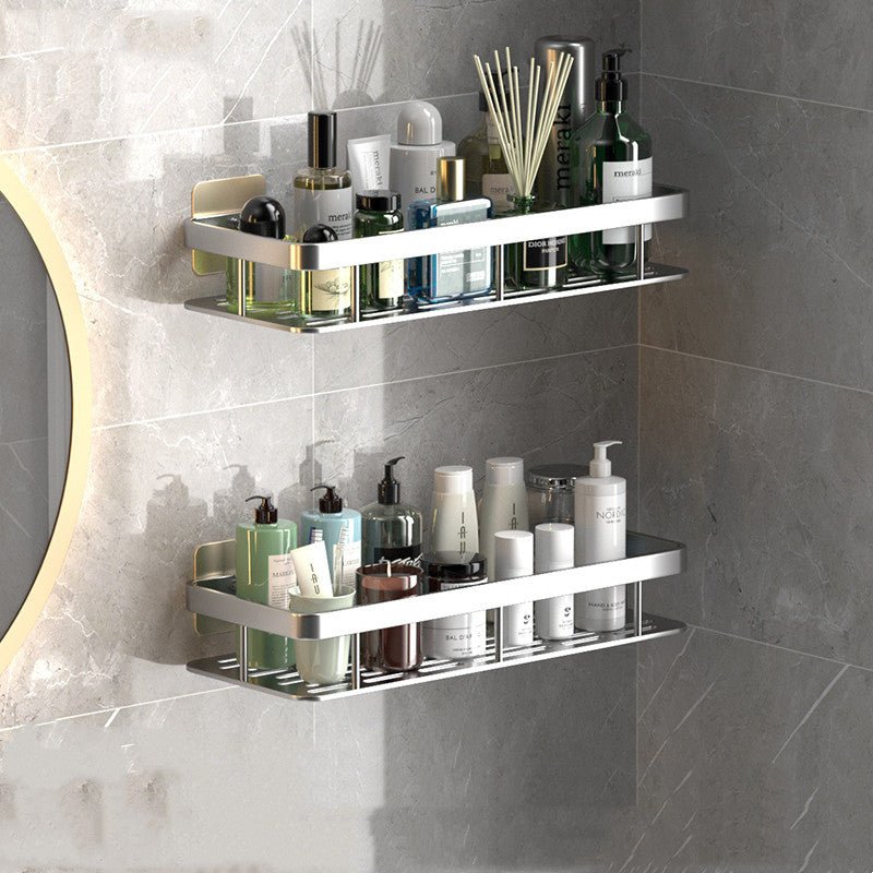 Drill-Free Bathroom Shelves | Strong Adhesive Storage Solution for Space-Saving Organization 6