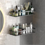 Drill-Free Bathroom Shelves | Strong Adhesive Storage Solution for Space-Saving Organization 8
