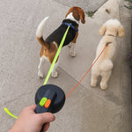Dual Handle Retractable Dog Leash with Tangle-Reducing Design | Flexible Control for Two Dogs 0