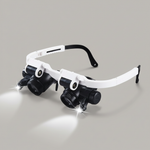 Dual Lens Magnifying Glasses with Adjustable LED Light | Ergonomic Design for Enhanced Clarity 0