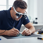 Dual Lens Magnifying Glasses with Adjustable LED Light | Ergonomic Design for Enhanced Clarity 1