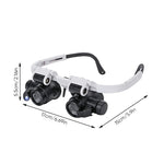 Dual Lens Magnifying Glasses with Adjustable LED Light | Ergonomic Design for Enhanced Clarity 2