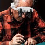 Dual Lens Magnifying Glasses with Adjustable LED Light | Ergonomic Design for Enhanced Clarity 3