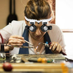 Dual Lens Magnifying Glasses with Adjustable LED Light | Ergonomic Design for Enhanced Clarity 7