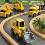 Dynamic Vehicle Playset | 5-Piece Friction-Powered Construction Set with Lights & Sounds | Engaging Fun for Kids 5