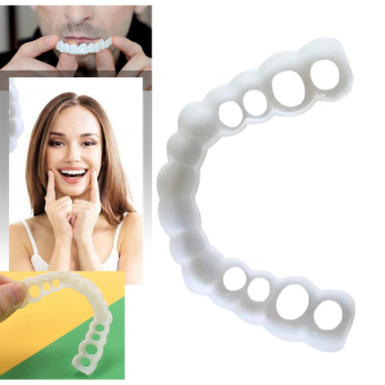 Snap On Veneers, Removable Cosmetic Dental Veneers for a Perfect Smile, Reusable Teeth Cover