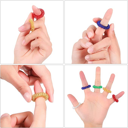 Acupressure Rings Finger Massager