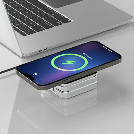 Wireless Charger 3 in 1 Charging Station, Qi Wireless Charger Stand for Earbuds and Smartwatch, Phone Charging Station