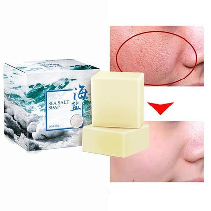 Goat Milk Soap Bar with Sea Salt, Natural Soap Bar for Face and Body – image 4