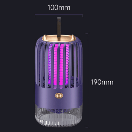USB Rechargeable Mosquito Repellent Lamp, Silent Chemical Free UV Mosquito Killer Light for Bedroom, Patio and Camping, 323 sq ft