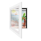 Picture Frame for Kids Artwork, Wooden Picture Frame with Storage for A4, Magnetic Certificate Frame for Photos