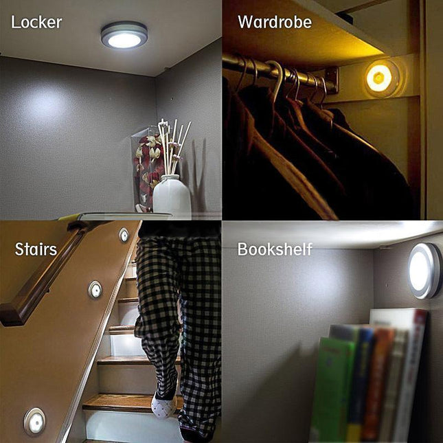 Motion Sensor Night Light, Battery Operated LED Night Light for Hallway