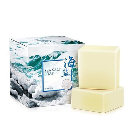 Goat Milk Soap Bar with Sea Salt, Glycerin Soap for Oily and Acne Prone Skin – image 5
