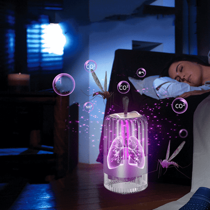 USB Rechargeable Mosquito Repellent Lamp, Silent Chemical Free UV Mosquito Killer Light for Bedroom, Patio and Camping, 323 sq ft