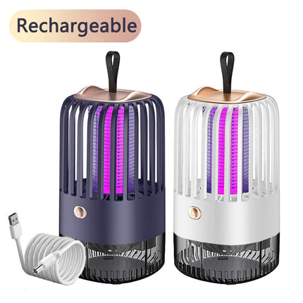 USB Rechargeable Mosquito Repellent Lamp, Silent Chemical Free UV Mosquito Killer Light for Bedroom, Patio and Camping, 323 sq ft
