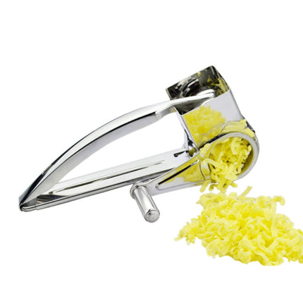 Rotary Cheese Grater 4 Piece Set, Stainless Steel Cheese Grater with Hand Crank, Cheese Shredder for Chocolate and Nuts