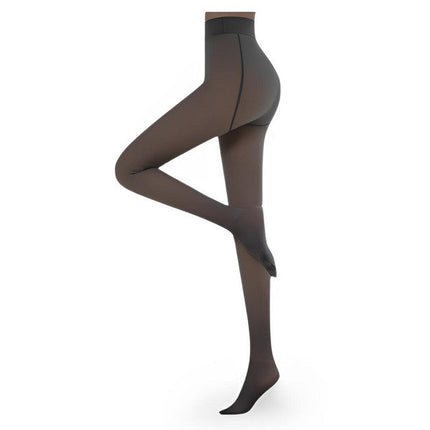 Fleece Lined Tights for Women, Warm Translucent Fleece Lined Pantyhose – image 9