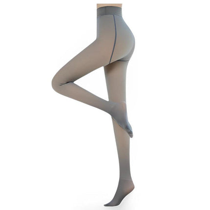 Fleece Lined Tights for Women, Warm Translucent Fleece Lined Pantyhose – image 11
