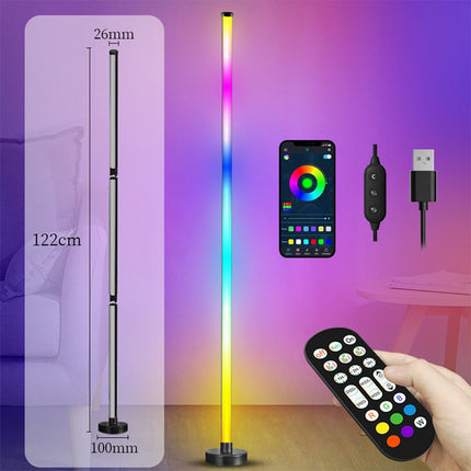 Floor Lamp for Bedroom, RGB Corner Floor Lamp with App and Remote Control – image 6