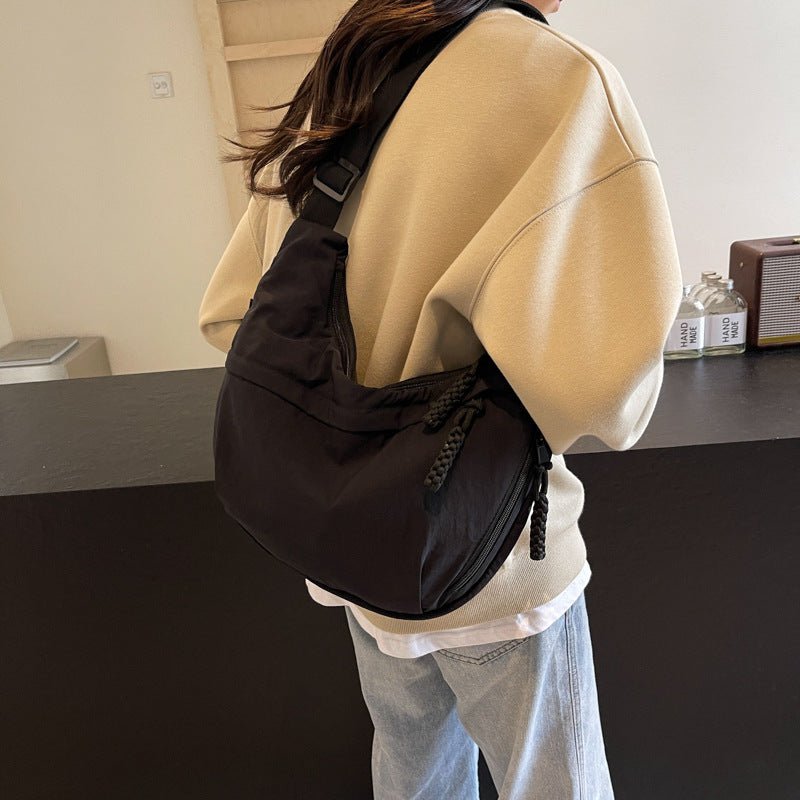 EVERCARRY | Nylon Shoulder Bag with Smart Compartments for Daily Use 0