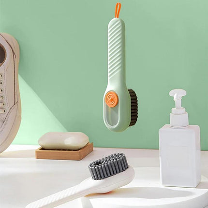 Shoe Scrubber Brush with Soap Dispenser, Shoe Cleaning Kit with 2 Brushes – image 6