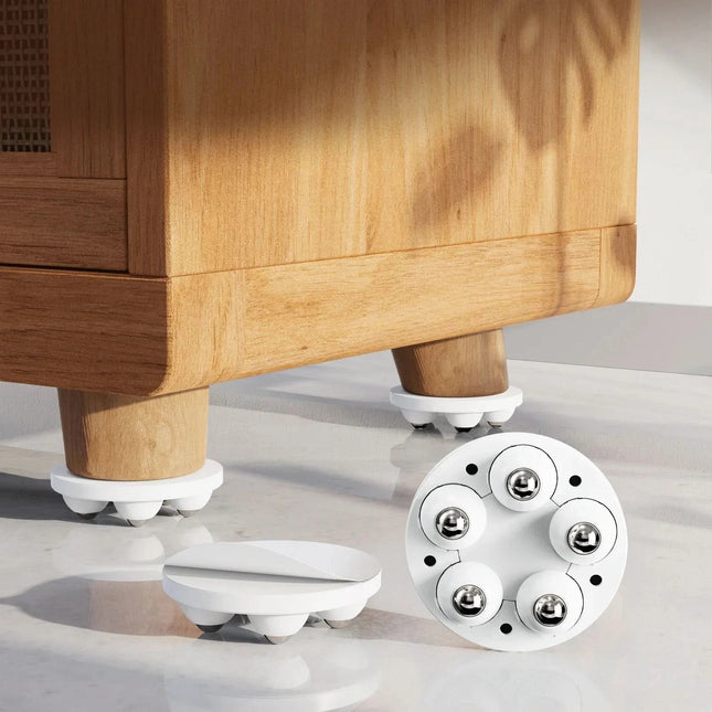 Furniture Leg Supports with Wheels, Furniture Moving Rollers Set of 4