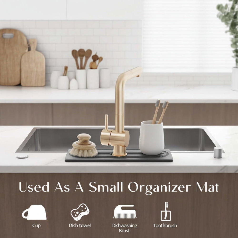 Eco-Friendly Diatomite Sink Mat | Fast Drying Protector for Clean Countertops 4