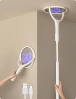 Eco-Friendly Electric Fly Swatter with 90-Degree Swivel Head | Rechargeable Pest Control Solution 0