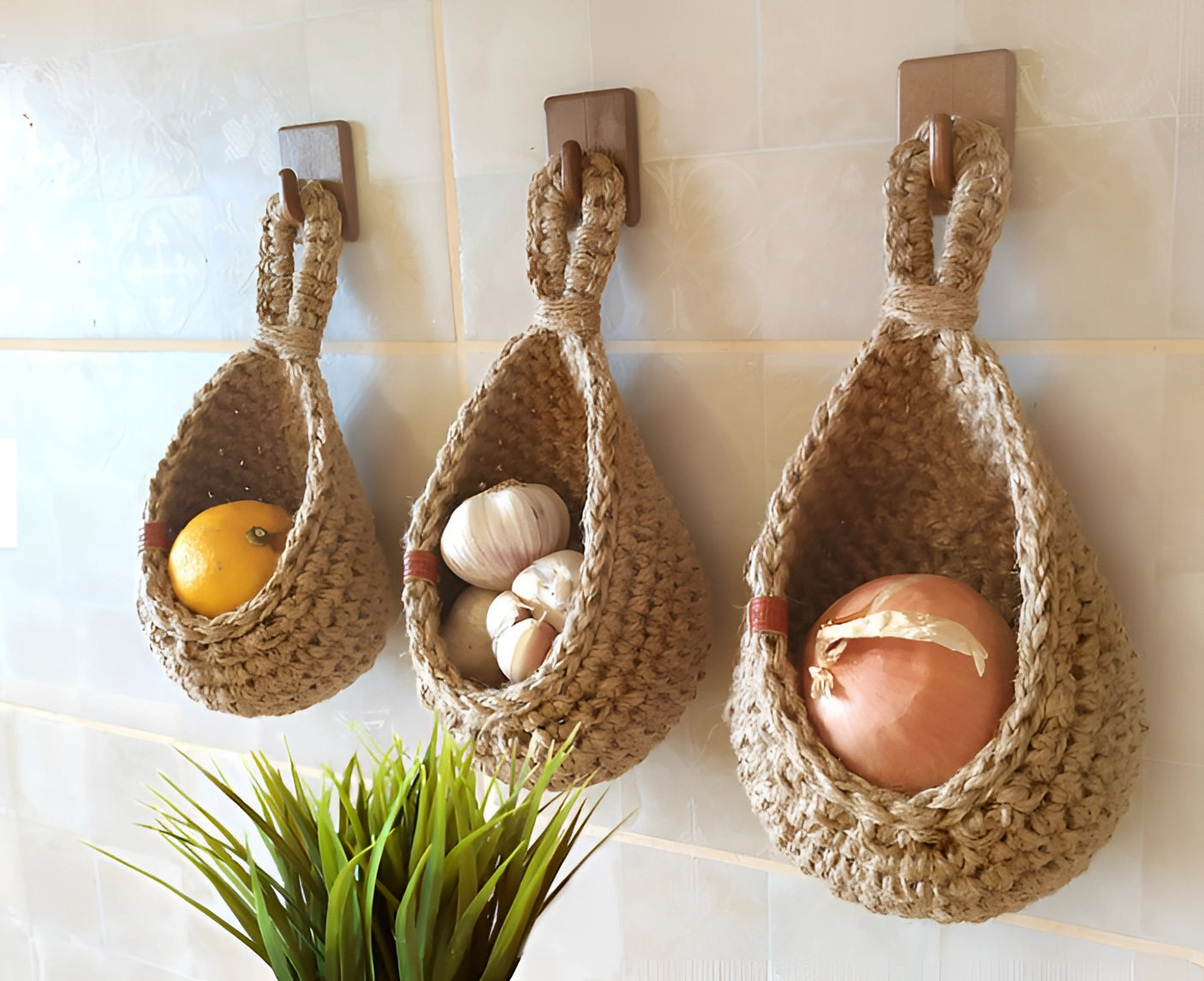Eco-Friendly Hanging Basket | Handcrafted Jute Storage Solution for Stylish Home Decor 0