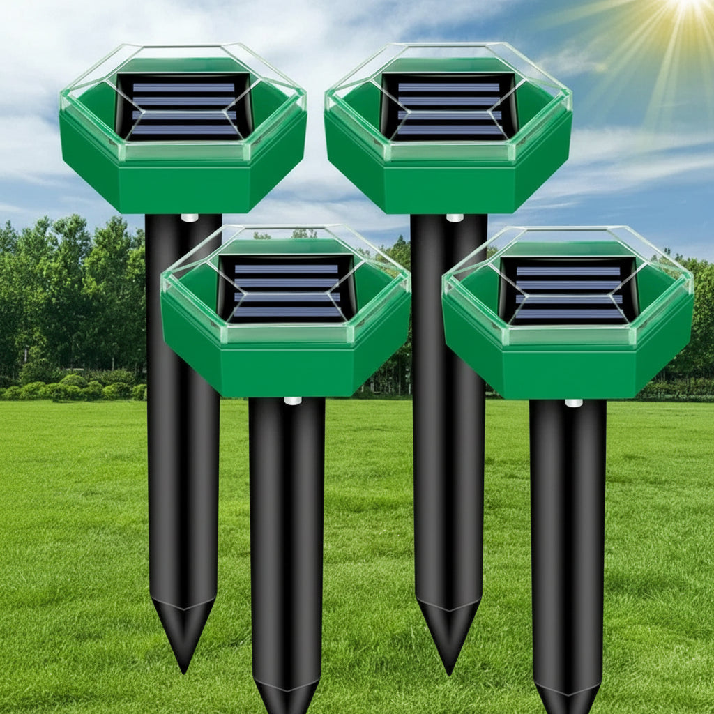 Eco-Friendly Solar Mole Repeller System | Sonic Technology for Pest Control | Durable and Weather-Resistant Design 0