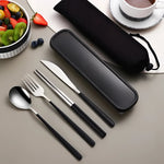 Eco-Friendly Travel Cutlery Set | Portable Stainless Steel Utensils with Case for On-the-Go Dining 5